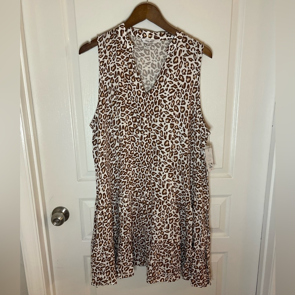 Nine West Leopard Print Mini Dress